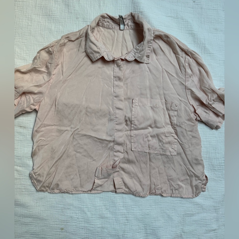 Berksha Short Sleeve Button Up Size M